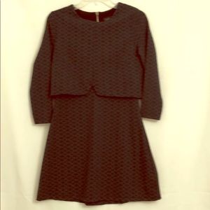 TopShop green and black jacket style dress size 6